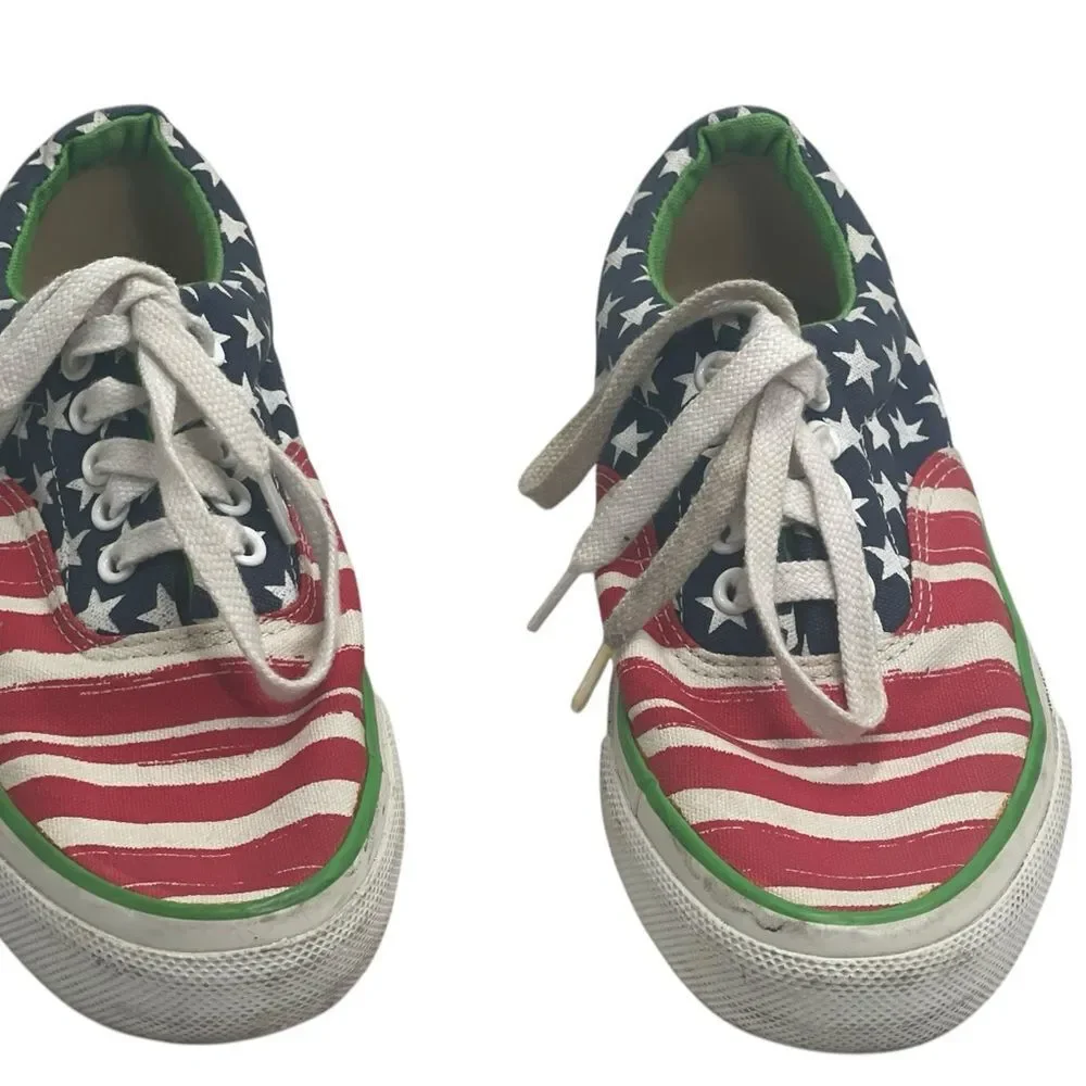 Made In USA Converse All Star American Flag Low Tops Men 5.5 Women 7.5 Sneakers